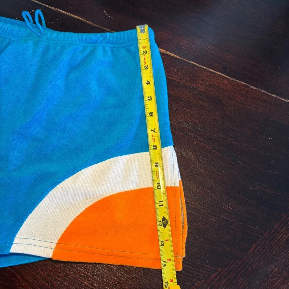 Y2K VTG '03 No Boundaries Kids Blue Colorblock Terry Skort Butterfly 14/6